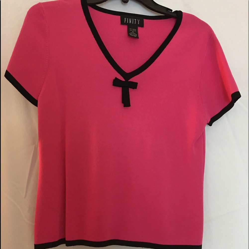 Pink and Black Top